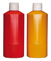 Fľaša na stláčanie dávkovacia farba žltá Ø9,5cm, výška:25,5cm, 1,1lt fľaša polyetylén