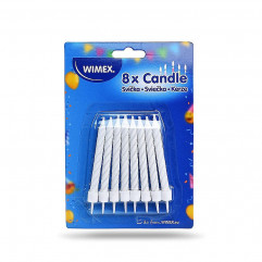 Narodeninová sviečka so stojančekom Ø8 x 80mm [8 ks]