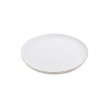 Papierový tanier hlboký biely Ø24cm [50 ks]