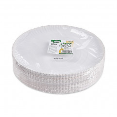 Papierový tanier hlboký biely Ø28cm [50 ks]