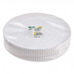 Papierový tanier hlboký biely Ø34cm [50 ks]