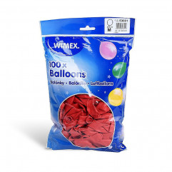 Nafukovací balónik červený Ø25cm `M` [100 ks]