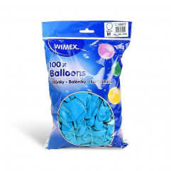 Nafukovací balónik nebesky modrý Ø25cm `M` [100 ks]