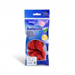 Nafukovací balónik červený Ø25cm `M` [10 ks]