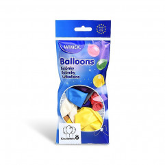 Nafukovací balónik metalíza farebný mix Ø25cm `M` [10 ks]