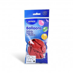 Nafukovací balónik tvar srdce červený Ø35cm `L` [5 ks]