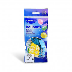 Nafukovací balónik Ohňostroj farebný mix Ø30cm `L` [5 ks]