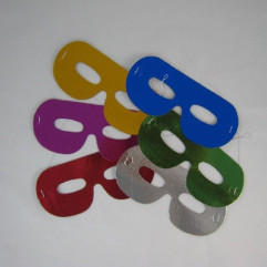 Škraboška (PAP) farebný mix 16 x 7,3 cm [6 ks]