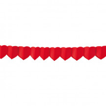Papierová girlanda Srdcia Ø18cm x 4m [1 ks]