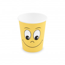 Papierový pohár SMILING FACE 280 ml, M (Ø 80 mm) [10 ks]