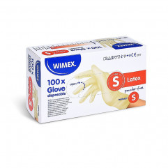 Rukavica (Latex) nepúdrovaná natural `S` [100 ks]