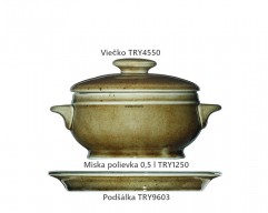 Miska COUNTRY RANGE 12cm/0,55lt polievka+viečko