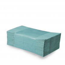 Papierové uteráky skladané ZZ, 25 x 23 cm, zelené [4000 ks]