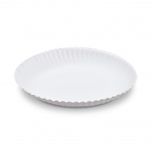Papierový tanier (FSC Mix) hlboký biely Ø22cm [50 ks]
