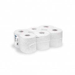 Toaletný papier (Tissue) 2vrstvý s ražbou biely `JUMBO` Ø18cm 100m [12 ks]