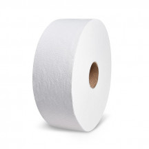 Toaletný papier (Tissue) 2vrstvý s ražbou biely `JUMBO` Ø25cm 240m [6 ks]