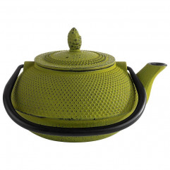 Konvica čaj ASIA so sitkom 17  x 14 cm, výška: 17 cm, 0,8 l zliatina, vo vnútri smaltovaná, udržiava čaj po dlhú dobu v teple, žiadna horkosť, farba zelená