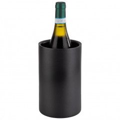 Chladič víno Ø 12/10 cm, výška: 20 cm nerez, farba čierna, dvojitá stena