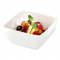 Miska FRIENDLY 19  x 19 cm, výška: 9 cm PET, farba biela 1,5 l recyklovaný materiál