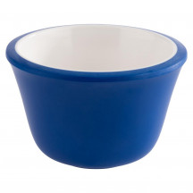 Miska dip Ø 6 cm, výška: 4 cm, 0,04 lt melamin farba vnútra biela, vonkajšku modrá