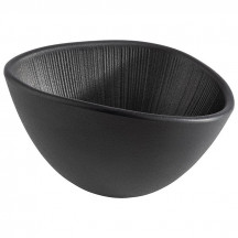 Miska NERO 14,5 x 12,5 cm, výška: 8 cm, 0,3 l  melamin, farba čierna