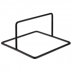 Stojan SQUARE 12  x 12 cm, výška: 7 cm kov, PVC, s čiernym protisklzovým gumovým poťahom
