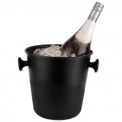 Chladič BLACK sekt/víno dva úchyty Ø 21,5 cm, výška: 22 cm, 5 l hliník, farba čierna