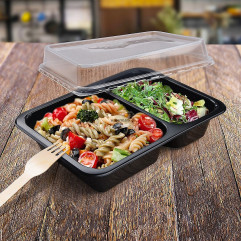 Viečko (PP) priehľadné pre menu misu Reware Lunch a Foodyboxx 227 x 178 mm [20 ks]