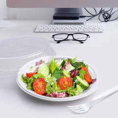 Viečko (PP) opakovane použiteľné priehľadné pre tanier Reware Dinner Ø22cm [12 ks]
