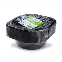Miska (PP) Reware Brunch opakovane použiteľná čierna Ø156mm 500ml [12 ks]