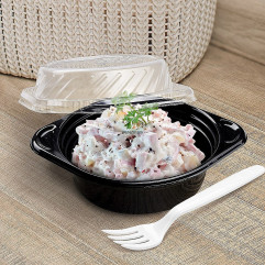 Miska (PP) Reware Brunch opakovane použiteľná čierna Ø156mm 500ml [12 ks]