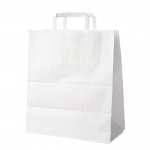 Papierová taška biela 40+16 x 45 cm [150 ks]