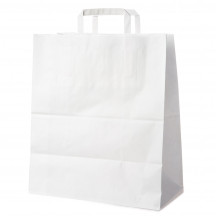 Papierová taška biela 45+17 x 48 cm [100 ks]