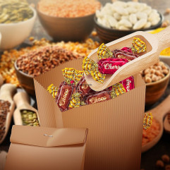 Papierové vrecko (FSC Mix) s bočným skladom hnedé 14+7 x 29 cm`1,5kg` [100 ks]