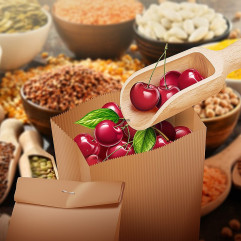 Papierové vrecko (FSC Mix) s bočným skladom hnedé 15+7 x 35 cm `2,5kg` [100 ks]