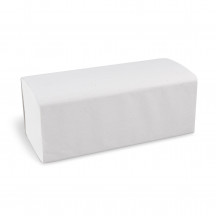 Papierový uterák ZZ skladaný V, 2vrstvý biely 24 x 21 cm [4000 ks]