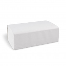 Papierový uterák skladaný ZZ, 2vrstvý biely 20,6 x 24 cm [3750 ks]