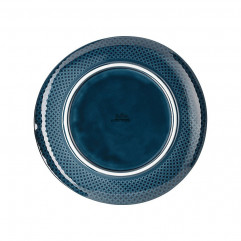 Tanier plytký Junto Ocean Blue 27 cm porcelán modrý, relief zo spodu