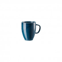 Hrnček s uškom Junto Ocean Blue 0,38 lt porcelán modrý