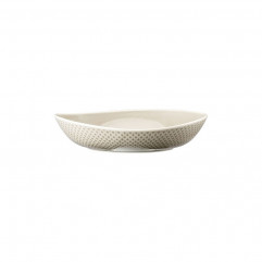 Tanier hlboký Junto Pearl Grey 22 cm porcelán perleťovo sivý, relief zo spodu