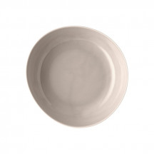 Tanier hlboký Junto Soft Shell 25 cm porcelán béžovo ružový, relief zo spodu