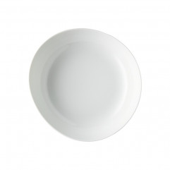 Tanier hlboký Junto biely 25 cm porcelán biely, relief zo spodu