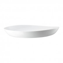 Tanier hlboký Junto biely 33 cm porcelán biely