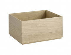 Box/nádoba VALO 32,5x26,5cm, výška:16,5cm drevo dub svetlý olejovaný