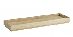 Box/nádoba VALO 53x16,2cm, výška:4,5cm drevo dub svetlý olejovaný