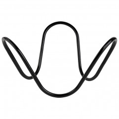 Stojan WAVE bufetový Ø 24 cm, výška: 13 cm, kov potiahnutý čiernym PVC