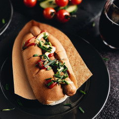 Papierové vrecko hnedé 19 x 10 cm na hotdog [500 ks]