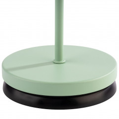 Lampa stolová MERLE, Ø 11 cm, výška: 30,5 cm, nabíjacia stanica, USB nabíjací kábal, dialkové ovládanie s batériou, kov, farba zelená