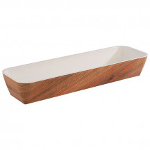 Misa CRAZY WOOD GN 2/4 53 x 16,2 cm, výška: 8 cm, 4 l melamín farba motív drevo