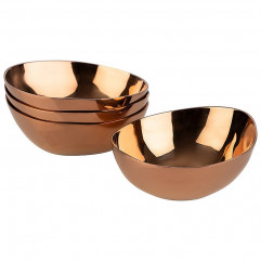 Miska PEBBLES set 4 ks 6,5  x 6 cm, výška: 2,5 cm, nerez, farba zlatá